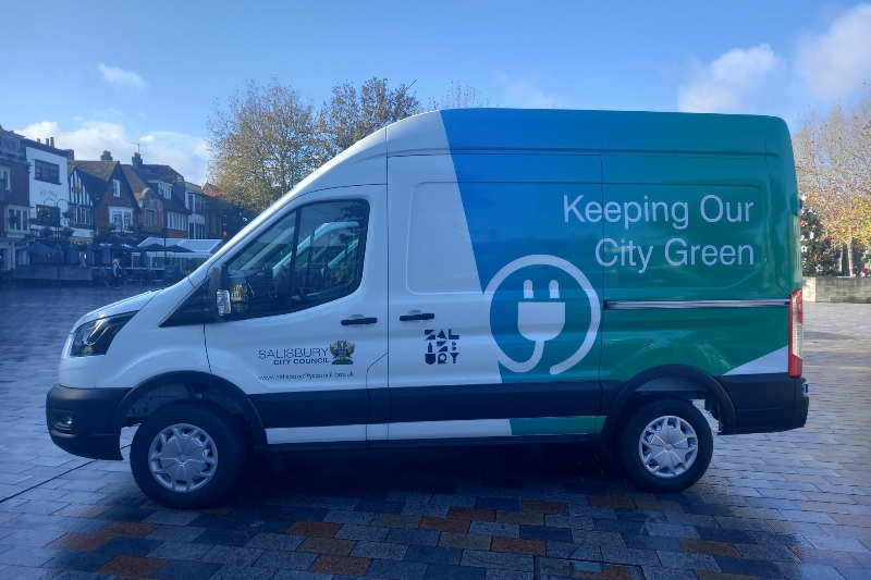 Salisbury adds four new electric vans to fleet image