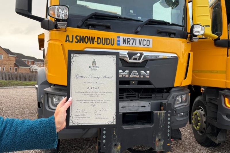 Council celebrates local stars with through gritter names image