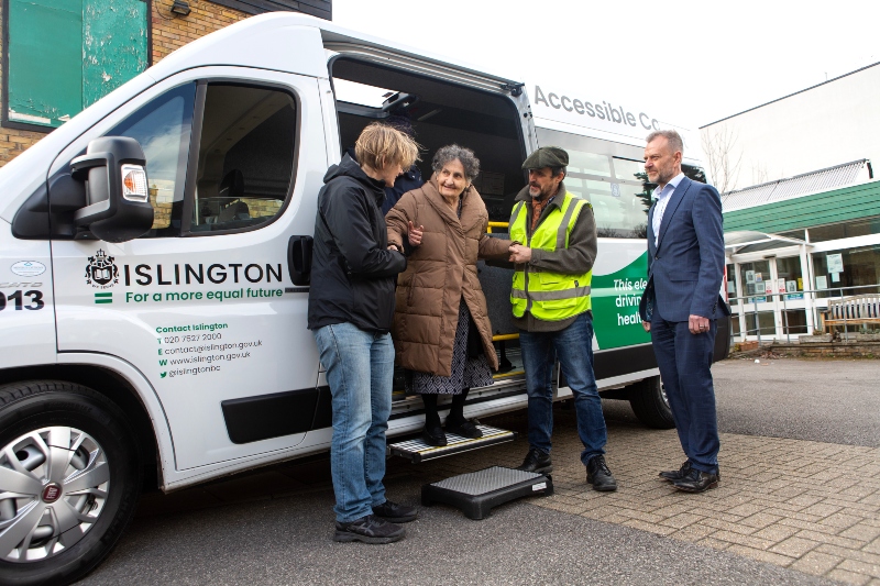 New electric minibus arrives in Islington image