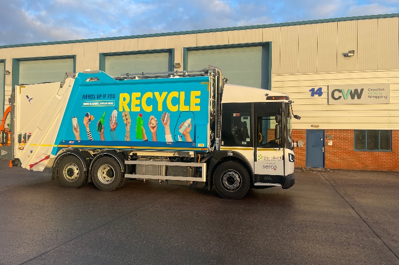 Vinyl makeover for Sandwell’s new waste and recycling fleet image