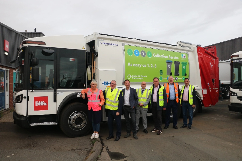 Warwick and Stratford district councils take delivery of 33 new bin lorries image
