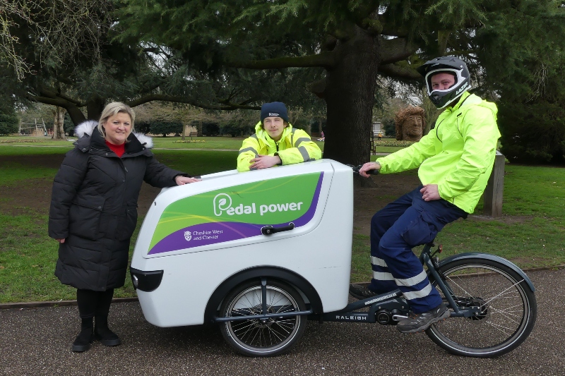 Council adds green pedal power to StreetCare fleet image