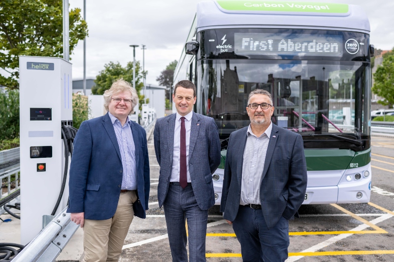 Brand new electric buses hit the streets of Aberdeen image