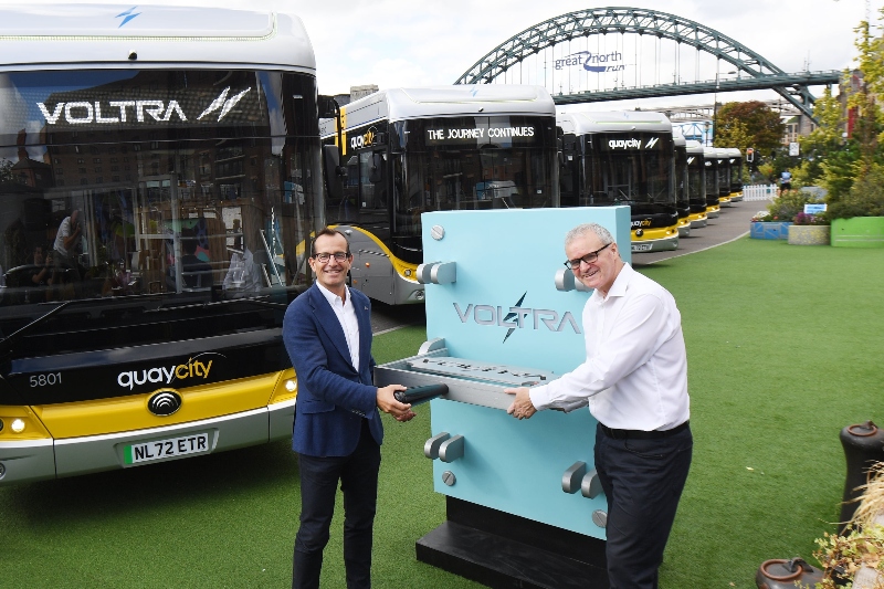 Go-Ahead launches new Voltra electric buses in North East image
