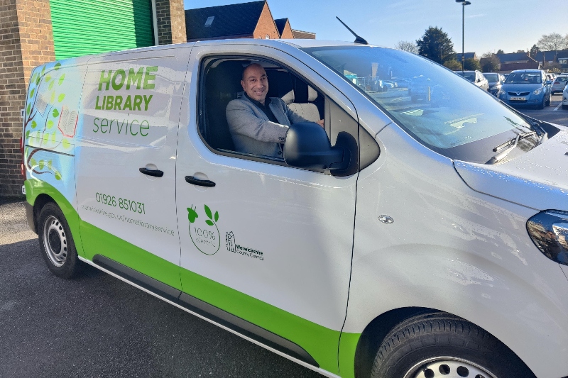 Warwickshire Libraries unveils first electric vehicle image
