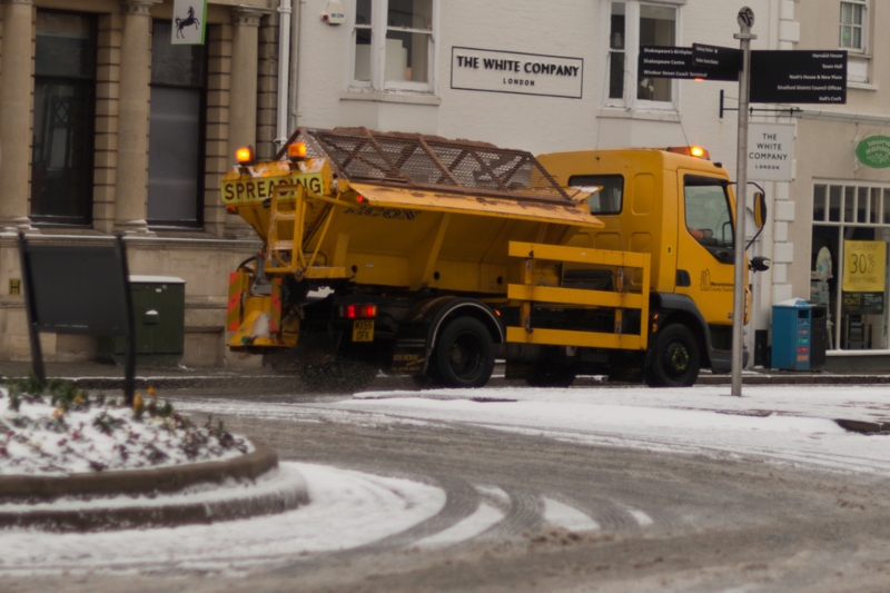 Hertfordshire County Council trials cycle path gritter  image