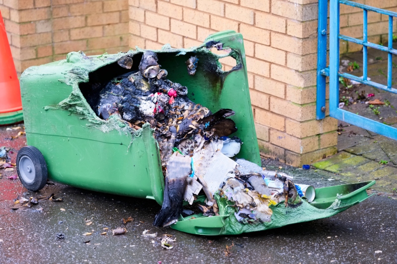 Council warns spike in bin fires costing taxpayers over £3,000  image