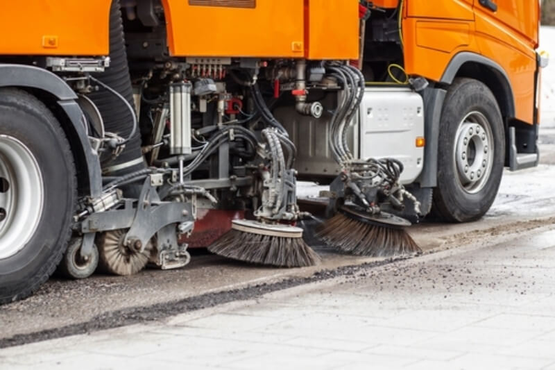 Elderly pedestrian dies after road sweeper collision image