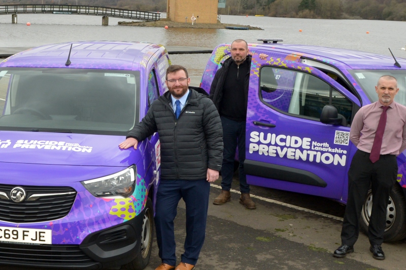 Wrapped vans to raise awareness of suicide prevention  image