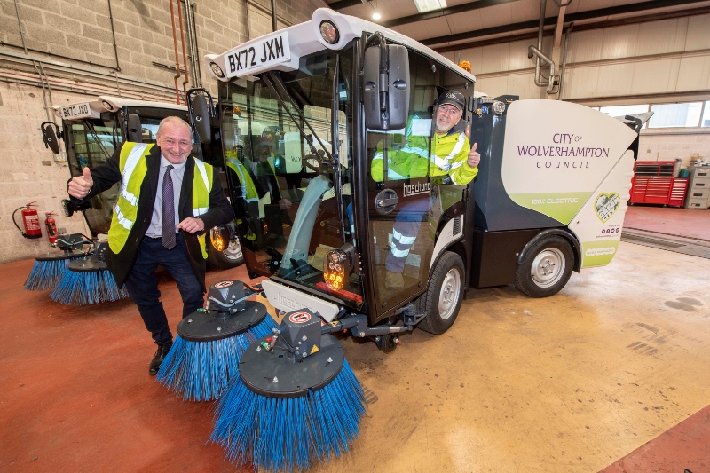Wolverhampton  launches four electric cleaning vehicles  image