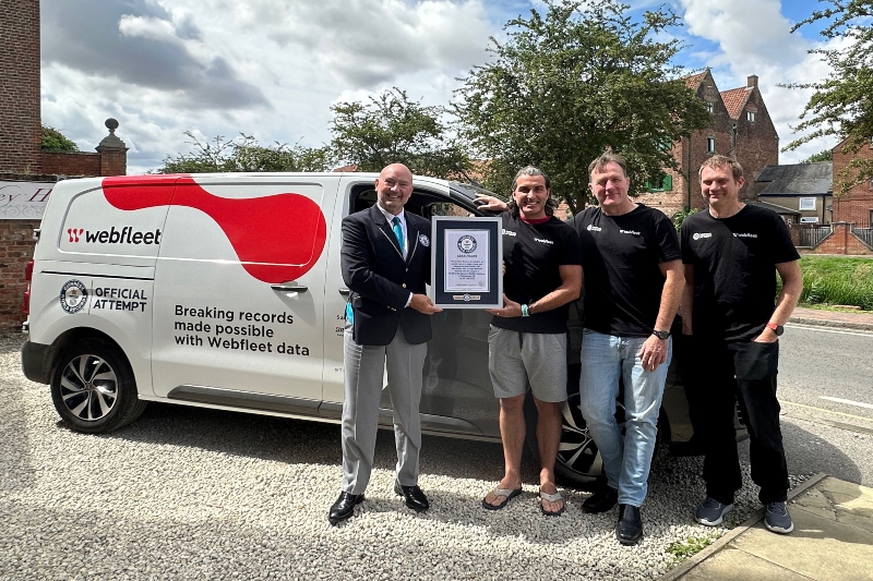 Webfleet sets new Guinness World Record for electric van range image