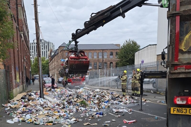 Fire sparked in £250k refuse vehicle