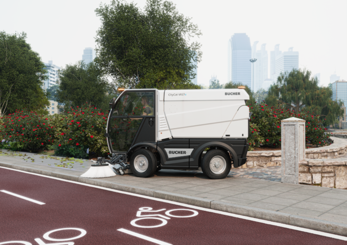 Bucher Municipal unveils new electric sweeper for tight urban spaces