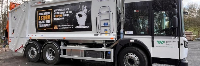 Westmorland and Furness Council uses lorries to champion mental health cause