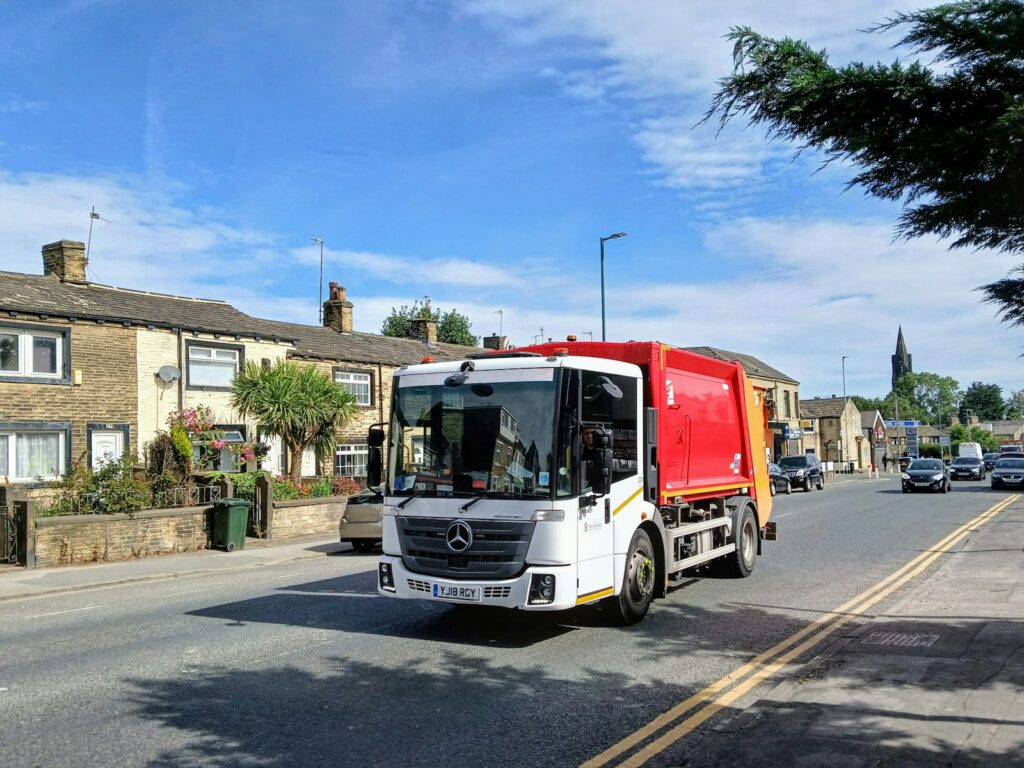Firefighters tackle blaze in waste lorry in Milton Keynes