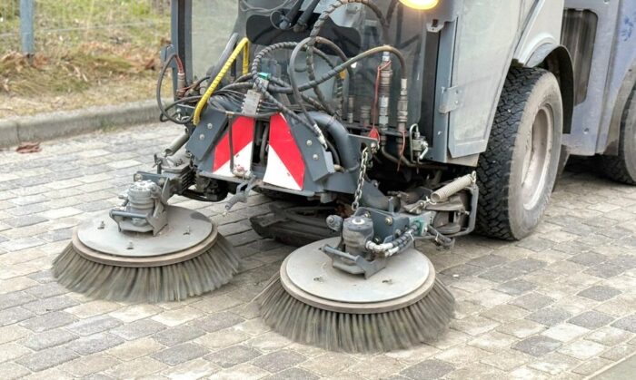 Council uses sweeper brush recycling scheme to support donkeys