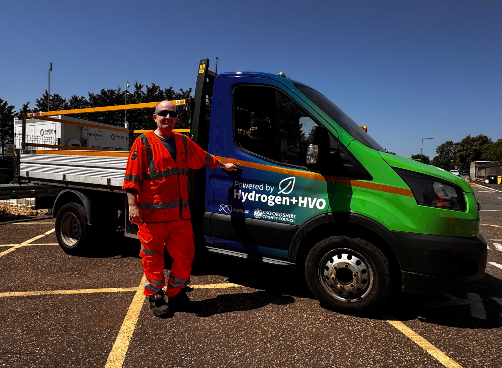 Hydrogen-powered truck hits the streets of Oxfordshire