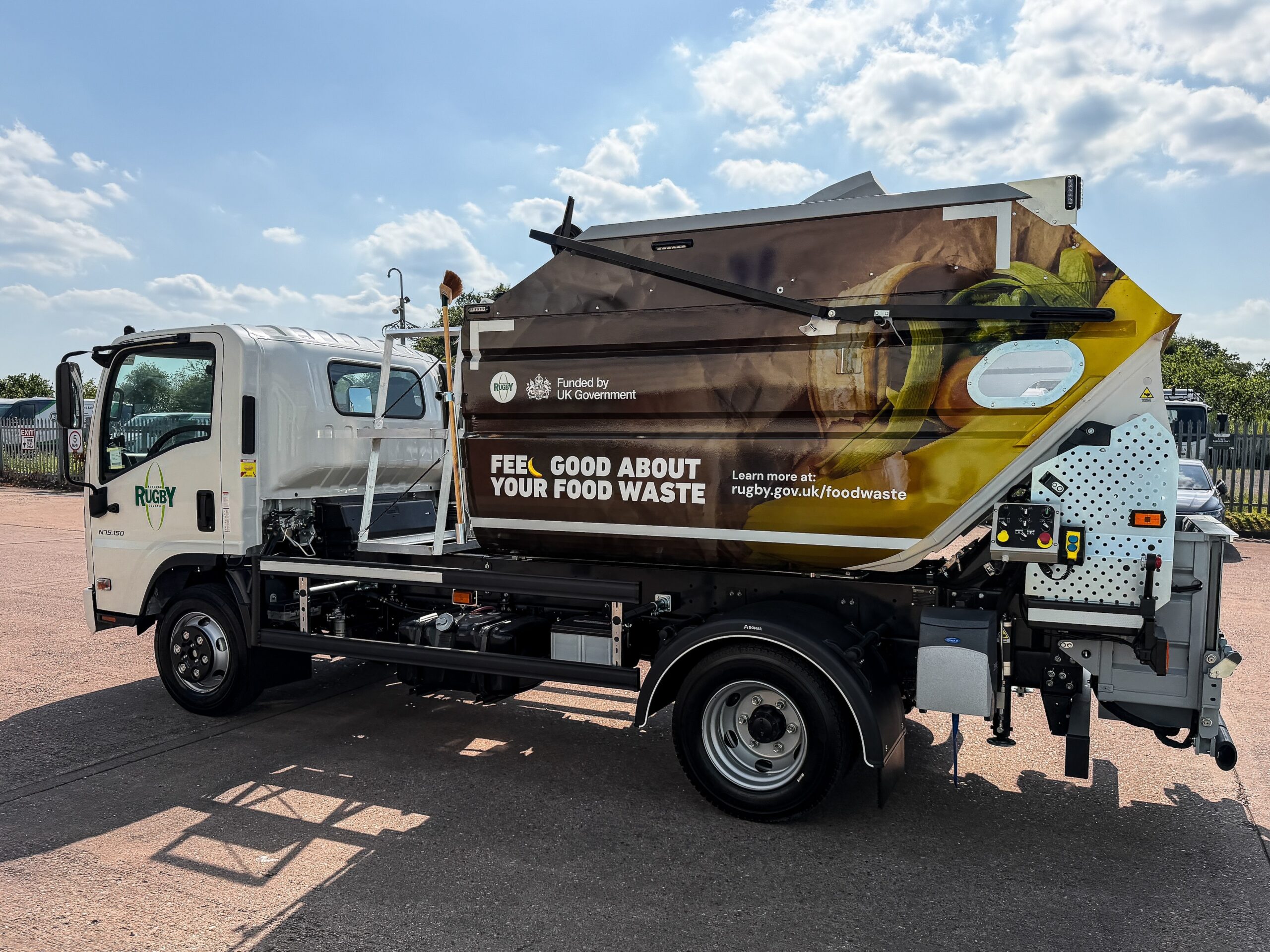 Rugby BC rebrands food waste fleet using new vehicle names