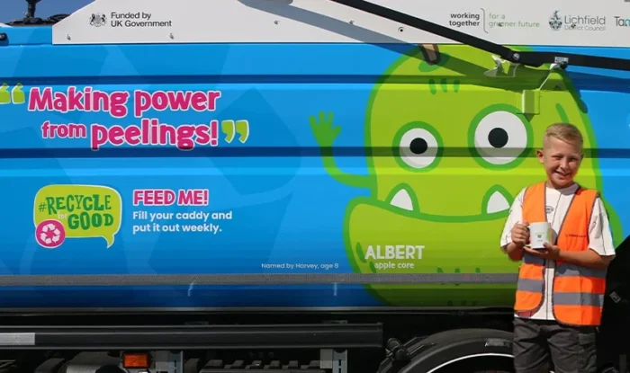 ‘Scraps Gang’ monster trucks join Lichfield and Tamworth food waste fleet