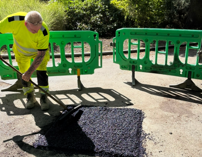 Sustainable pothole-busting trial launched by Maidstone BC