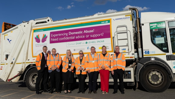 East Riding of Yorkshire uses bin lorry messaging to signpost domestic abuse support services