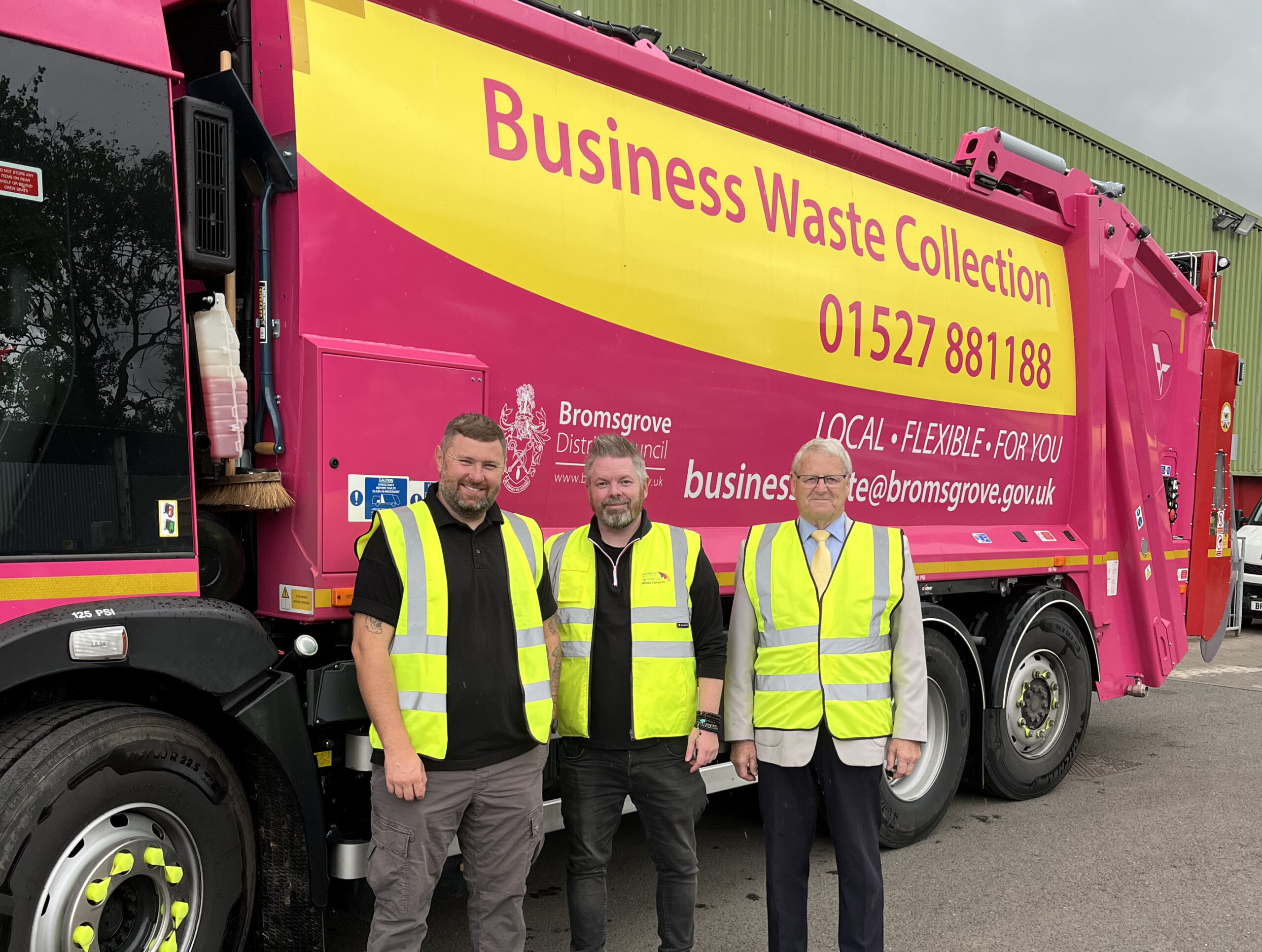 New pink waste vehicle hits Bromsgrove’s streets after recycling milestone